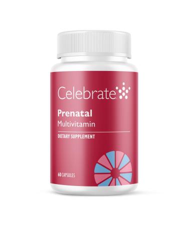 Celebrate Vitamins Bariatric Prenatal Multivitamin Capsules with Folate (Folic Acid) Vitamin A Iron Iodine and Choline for Roux en Y and Sleeve Gastrectomy Patients 60 Count