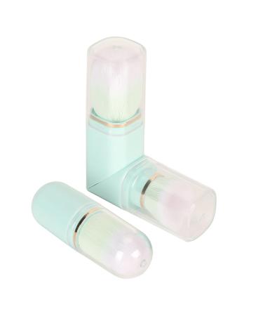 Portable Double Headed Retractable Makeup Brush Set - Blue Capsule Design for Travel | Powder Blush Tool Kit - Buy Online on GoSupps.com