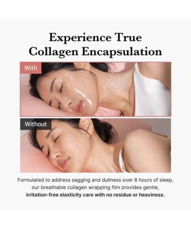 Kollagenmaske Peel-Off-Maske Feuchtigkeitsspendend Und Aufhellend Reduziert Erschlaffung Und Mattheit Wirkt Faltenhemmend Und Strafft Die Haut Nachtmaske - Buy Online on GoSupps.com