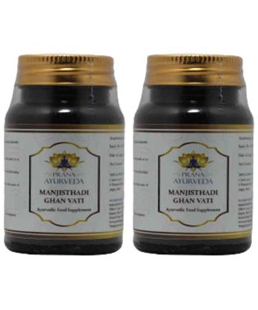 Manjishtadi Ghan Vati Ayurvedic Supplement - 90 Tablets of 500mg Each (Pack of 2 180 Count)