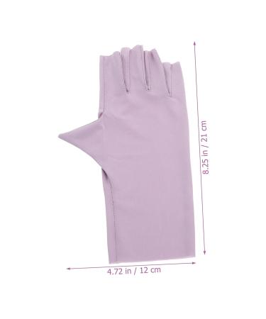 minkissy 2 Pairs Pink Gloves Nail Art Uv Gloves Manicure Uv Gloves Uv Nail Gloves Nail Art Accessory Sun Protection Gloves Uv Protection Gloves Nail Uv Gloves Nylon Gel - Buy Online on GoSupps.com