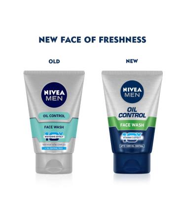 Nivea Men Oil Control Face Wash 10X Whitening - 100g/100ml - Buy Online on GoSupps.com