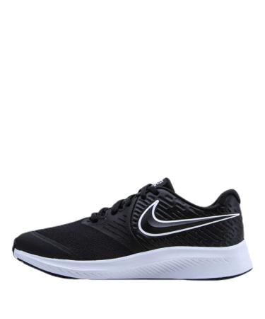 NIKE Boy's Star Runner 2 (Psv) Running Shoe 10 UK Child Black Black White Black Volt 001