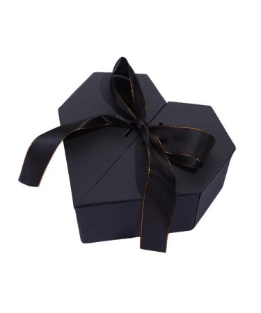 FUNOMOCYA Box Valentine Romantic Wrapping Decorative Aging Birthday Case Ribbon Heart-shaped