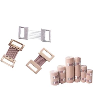 10Pcs Bandage Wrap Clips Kit - White/Coffee Stretch Metal Fixation Clamps for Sports & Elastic Bandages - Durable Easy to Use - Buy Online on GoSupps.com