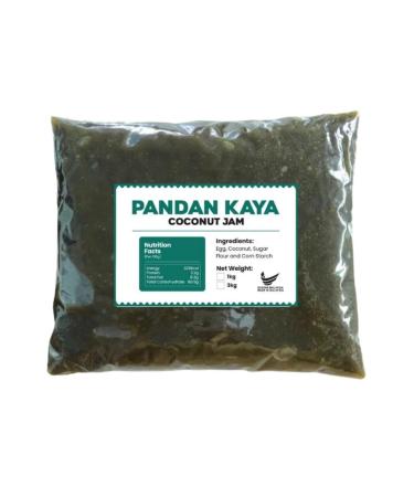 Pandan Kaya Coco Coconut Jam Cream Paste - Traditional - Large 1kg format - Perfect for Pastry and Asian Cuisine