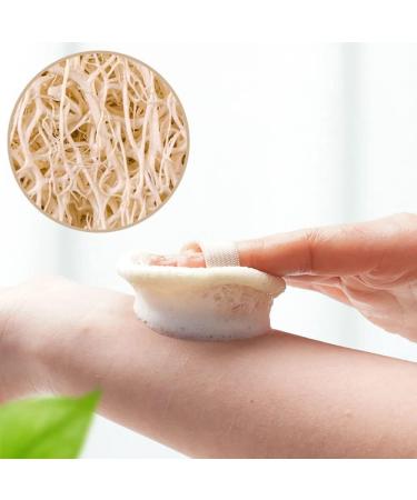 6 Pack Natural Exfoliating Facial Loofah Pads - Reusable Luffa Scrubber Rounds for Face Cleansing and Makeup Removal - Eco-Friendly Men Women - Buy Online on GoSupps.com