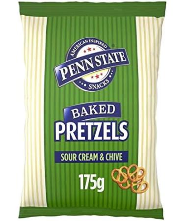 Penn State Pretzels mix box 8 x 175g- 4 x Sour Cream & Chive 4 x Sea Salted. - Buy Online on GoSupps.com
