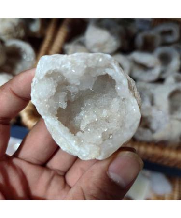 Natural Crystal Natural Agate Geode Raw Stone Crystal Hole Specimen Contains Clean Crystal Clusters Beautiful Stones ningxiao 1PC - Buy Online on GoSupps.com