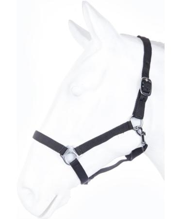 Buy RL24 Nylon Halter BASICLINE Black Pony - Durable & Stylish Equestrian Gear for International Shipping - Buy Online on GoSupps.com