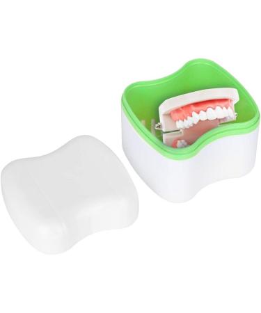 Verdant Touch Denture Container - Premium Storage Box for Artificial Teeth with Filter Screen | Green Dental Device Holder for International Shipping - Buy Online on GoSupps.com