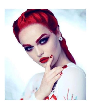 HTZ Women's Straight Synthetic Hair Full Wigs - Natural Looking Heat Resistant Red Wigs for International Shipping - Buy Online on GoSupps.com