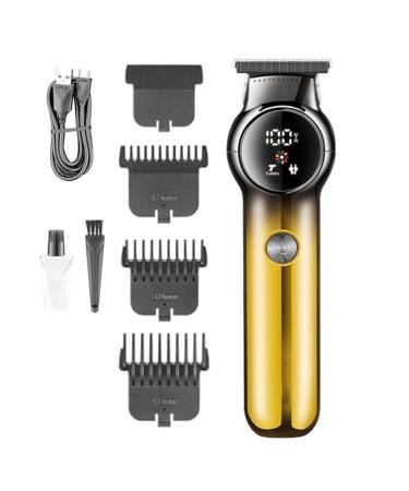 Hair Clippers for Men Design Barber Cordless Rechargeable Professional Hair Trimmer For Men Gold
