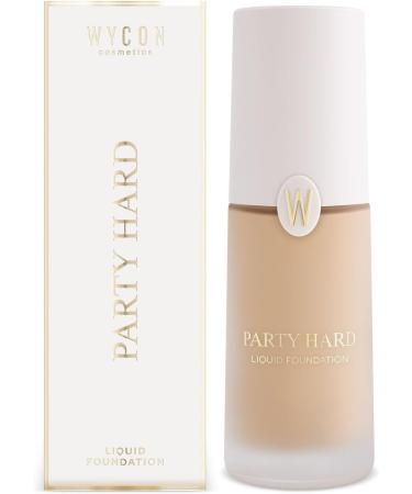 WYCON Cosmetics PARTY HARD Vegan-Friendly Fluid Foundation with Natural Shimmering Finish - 06 NATURAL - Buy Online on GoSupps.com