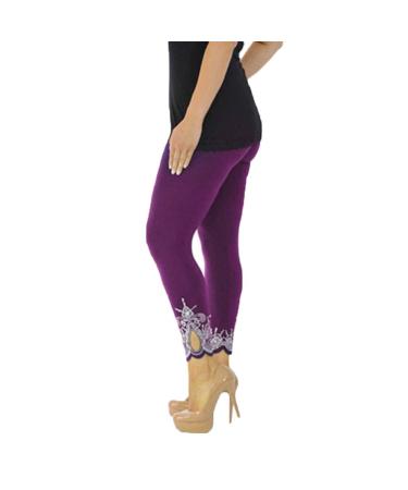 Leggings for Women Winter High Waisted Leggings for Women No See Through Yoga Pants Tummy Control Leggings for Workout Running Buttery Soft Winter Pants for Women W111 U29D103 Purple