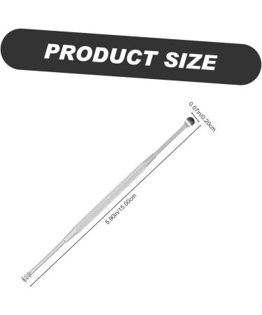 NOLITOY Stainless Steel Earwax Removal Tools - Portable Ear Spoon Picks Set for Household Use - Convenient Earwax Removers - 15x0.2x0.2cm - Buy Online on GoSupps.com