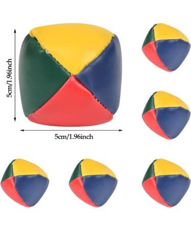 Anntim 12 Piece Juggling Balls Set - Colorful Patchwork Balls for Kids & Beginners | Ideal for Circus Games & Fun Activities - Buy Online on GoSupps.com