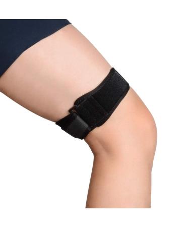 SupreGear IT Band Strap, Adjustable Iliotibial Band - Knee, Thigh, Hip & ITB Syndrome Support - Breathable Compression Wrap for Patellar Tendonitis and Osgood Schlatters, Stabilizer for Men and Women