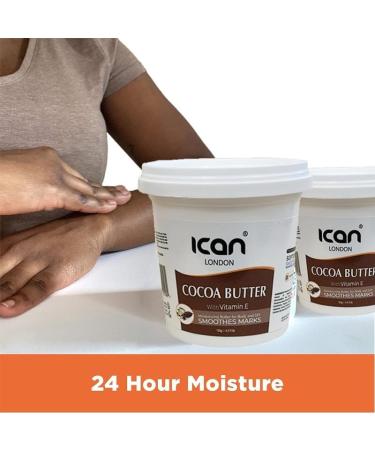 ican London Cocoa Butter With Vitamin E 24hr Moisturizing Smoothes Marks & DIY Use 125g - Buy Online on GoSupps.com