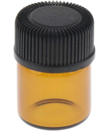 Fenteer 100 Mini Brown Glass Essential Oil Bottles (2 ml) - Empty Roller Ball Vials for International Shipping - Buy Online on GoSupps.com
