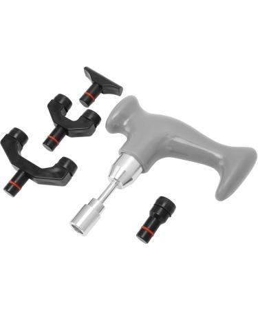 Deep Tissue Massage Device | Muscle Massage Pistol for Pain Relief - Gray (4.92 x 4.72 x 0.98 inches) | Perfect for Legs Thighs Arms Back & Neck - Buy Online on GoSupps.com