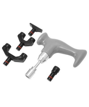 Verdant Touch Hand massager for pain relief T-shape depth tissue massage tool muscle massage gun for legs arm acupressure physiotherapy massage device gray