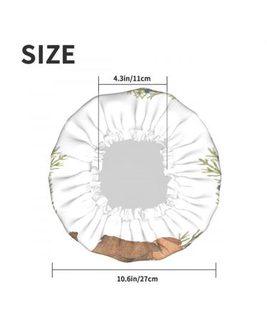 Moslion Brown Bears Watercolor Shower Cap | Reusable Double Layer Bath Hat - Buy Online on GoSupps.com