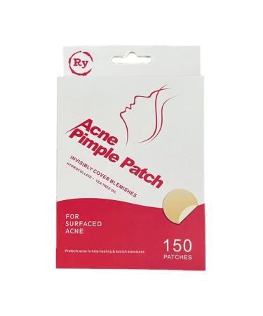 RY Patches Hydrocolloid Acne Patches with Tea Tree Oil - Invisible Spot Stickers for Zits & Blemishes (150 Pack) - 3 Sizes for Face & Skin - Buy Online on GoSupps.com