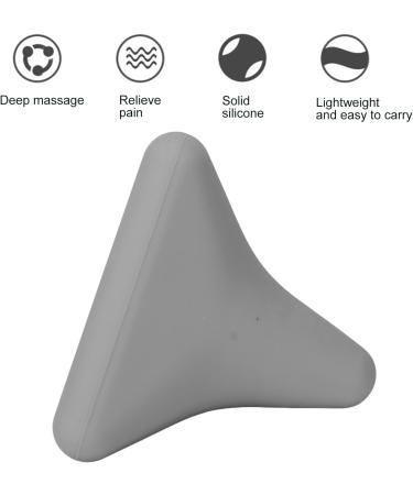 Silicone Massage Ball for Pain Relief | Trigger Point Presser & Hand Muscle Relaxer - Gray Fascia Ball Exercise Therapy - Buy Online on GoSupps.com
