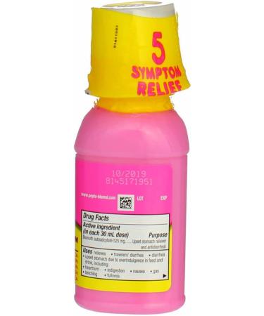 Pepto-Bismol Liquid Original 4 oz - Pack of 2 | Fast Relief for Indigestion & Upset Stomach - Buy Online on GoSupps.com