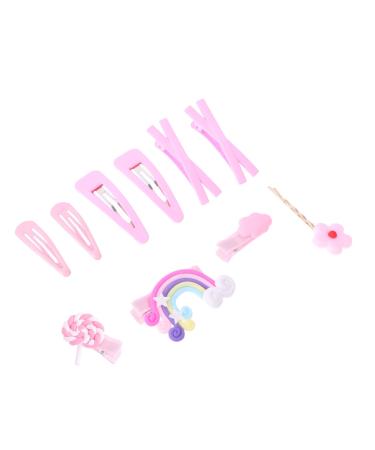 minkissy Accessories Children's Rainbow Hair Clips rainbow hair accessories Kids hair clip kids easter Gair clip lollipop hair clip bunny hairpin sponge flower hair girl