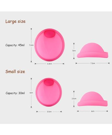 Menstrual Cup Set - 2 Sizes (30ml & 45ml) | Reusable Menstrual Disc | Eco-Friendly Alternative to Women's Hygiene Products - Buy Online on GoSupps.com