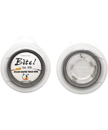 5LB-280LB Stainless Steel Wire Leader Nylon Coated Fishing Leader - 32.8ft, 100LB, 7 Strands, 10pcs Crimp Sleeves - Buy Online on GoSupps.com