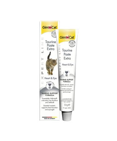 GimCat EXPERT LINE Taurine Paste Extra - This functional cat snack boosts heart function and vision - 1 tube (1 x 50 g) - Buy Online on GoSupps.com