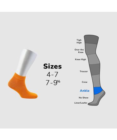 Cosyfeel Women Loose Diabetic Socks | 4-Pack Neuropathy Ankle Socks for Ladies | Super Soft Eco-Friendly Bamboo Material | Durable with Seamless Toe | Multicolour Patterns | 4 Seasons 4-7 ASSORTED-2 (LIL/B-BN/OR-PE/YL) - Buy Online on GoSupps.com