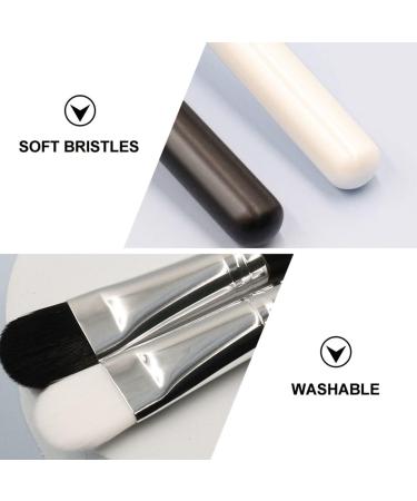 Cleaning Brush 3pcs Sleeping Handle Face Supplies Cream Acid Wooden Brushes Facial Silica Girls for Gel Applicator Beauty Household Women Mask Brush Makeup Cosmetic Salon Manual Fan (Color : Assorted 12x1.8cm Assorted - Buy Online on GoSupps.com