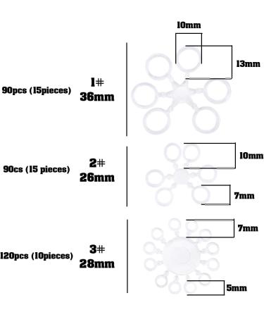 Yinetteech 300 pcs Pellet Bait Bands - Elastic Ligaments for Carp Fishing Hair Rigs | Transparent 5mm 7mm 10mm | Premium Hook Terminal Tackle Accessories - Buy Online on GoSupps.com