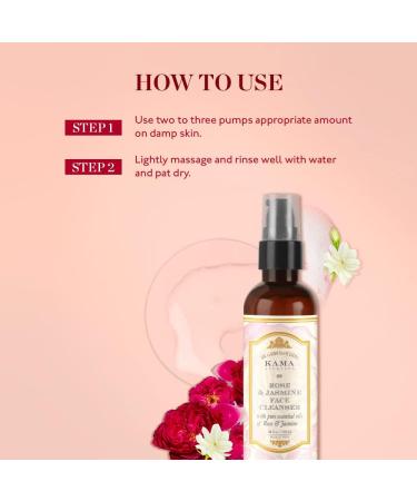 K.am a Ayurved Rose & Jasmine Face Cleanser | Pure Essential Oils | International Shipping Available - Buy Online on GoSupps.com