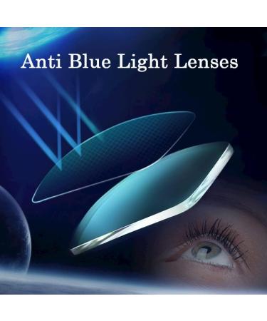 GHARAZ Fashion Anti Blue Light Reading Glasses for Men - Lightweight TR90 Computer Readers in Black (1.0+ Size) - Buy Online on GoSupps.com