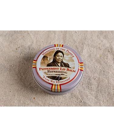 3 Tins of Peppermint Lip Balm 0.75 oz Each - Christmas Stocking StufferF