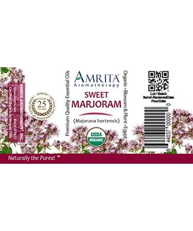Organic Sweet Marjoram Essential Oil 100% Pure Undiluted Majorana hortensis Therapeutic Grade Premium Quality Aromatherapy Oil Tested & Verified 5ML 0.17 Fl Oz (Pack of 1) - Buy Online on GoSupps.com