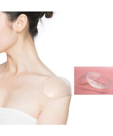 2 Pcs Soft Non-Slip Shoulder Pads Reusable Natural Breathable Shoulder Augmentation Pads for Suits T-Shirts Jackets Blazers