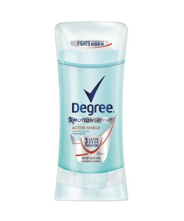 Degree MotionSense Invisible Solid Antiperspirant & Deodorant Active Shield 2.60 oz ( Pack of 2)