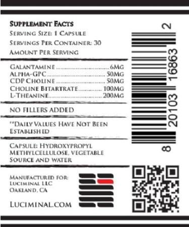 Lucidimine: Galantamine Lucid Dream Induction & Nootropic Supplement - Buy Online on GoSupps.com