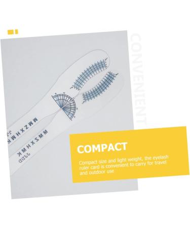 Beavorty 50 Pcs Eyelash Measuring Ruler Paper Eyelash Rulers Eyelash Curling Degree Rulers Sector Extend 1 count (Pack of 1) As Shownx5pcs - Buy Online on GoSupps.com