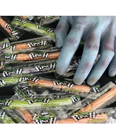 Sour Punch Twists Halloween Edition - Monster Melon, Bone-Chilling Berry, & Oozing Orange Flavors - 90 Pieces Individually Wrapped Assorted Sour Candy Bag - Buy Online on GoSupps.com