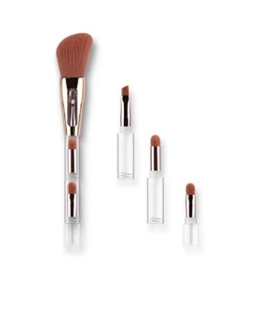 OXOAMP Makeup Brush 4 in 1 Makeup Brush Portable Makeup Brush Professional Makeup Brushes Set Soft Brush Foundation Brushes