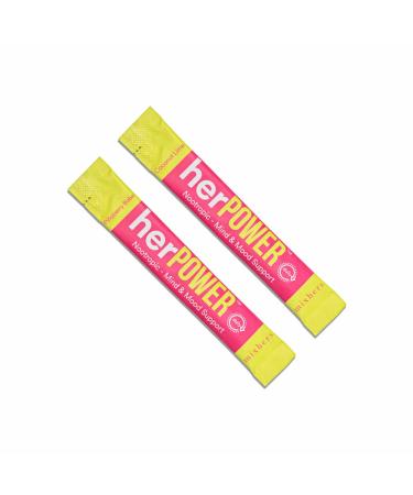 Mixhers Herpower Energy Drink Powder | Focus Supplement | Caffeine Free | 30 Drink Packets | Variety Pack - 30-Pack - Buy Online on GoSupps.com