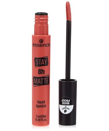 Essence Stay 8H Matte Liquid Lipstick liquid lipstick No. 03 Down to Earth Pink Matting Long -lasting matt color -intensive intensive without alcohol nanoparticles free 3 ml