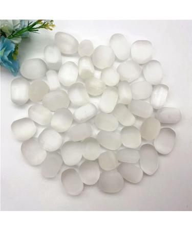 100g Natural White Selenite Gypsum Tumbled Stones Lots Bulk Reiki Polished Crystals Decor Stones ERBDRGAZ - Buy Online on GoSupps.com